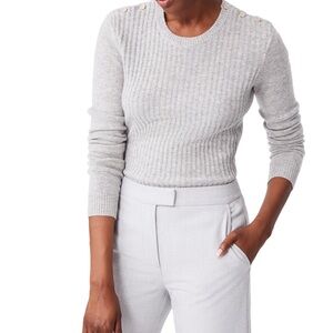 J McLaughlin grey cashmere sweater